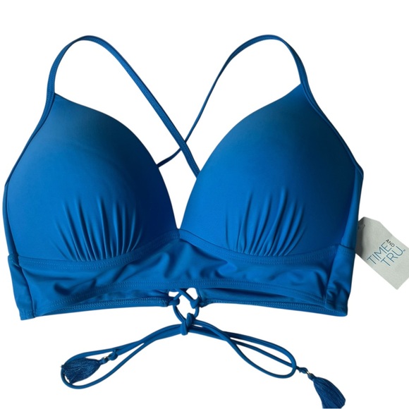 Time and Tru Other - Time and Tru‎ Blue Bikini Top